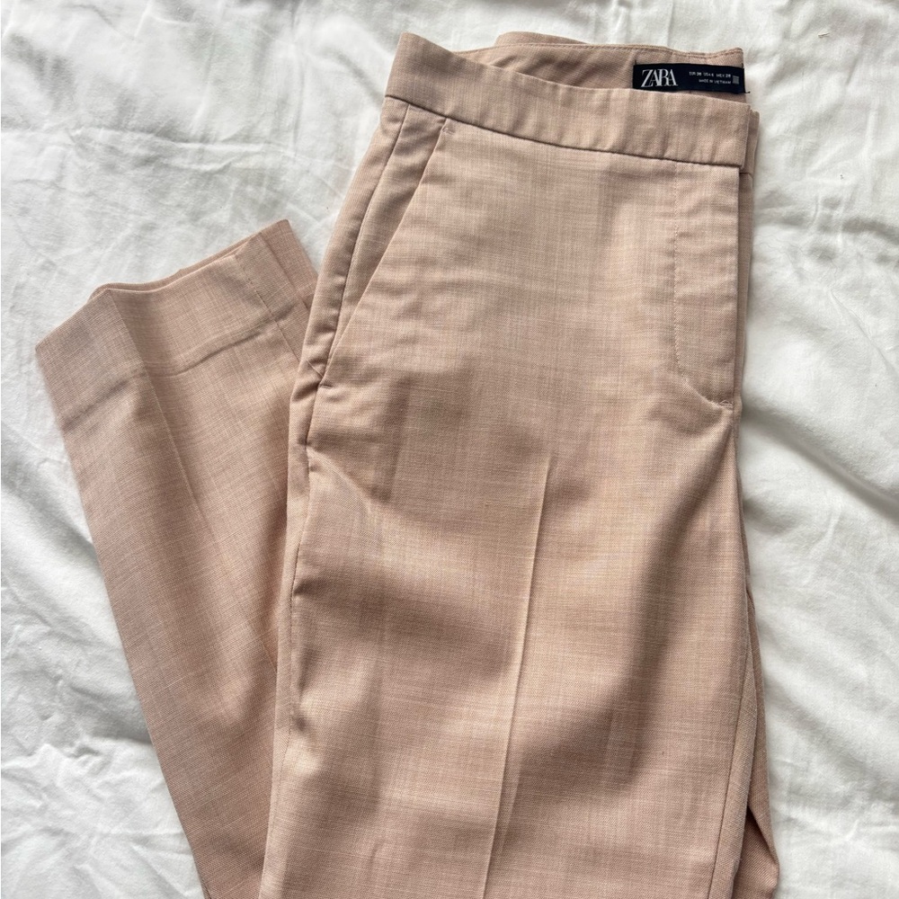 Blush Pink Zara Work Pants